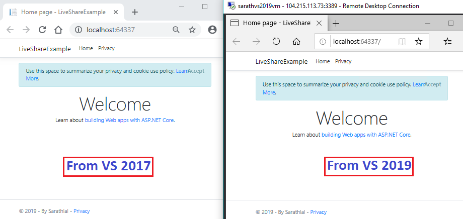 Collaborate Work In Same Project From VS 2017 And VS 2019 Using Live Share